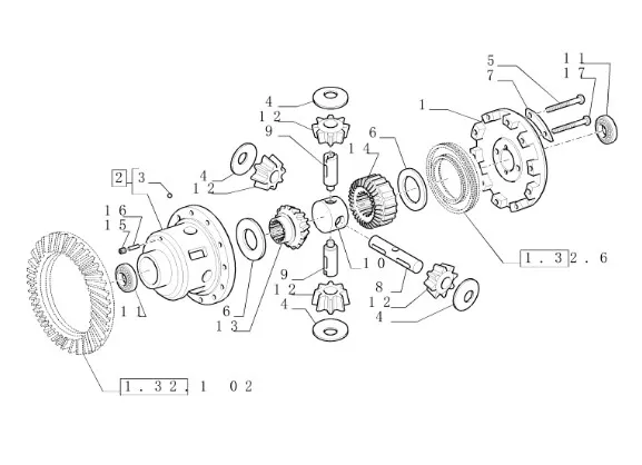 5197529 - Шайба упорн. 2,95мм толщ. шест. больш. бок. дифф. моста задн. TMT7/MXMPm.